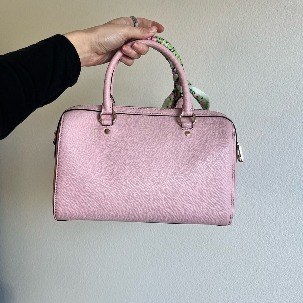 Rare Baby Pink Leather Coach Medium Rowan Handbag - Picture 2 of 7